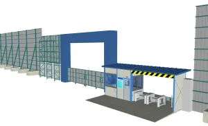 施工工地大门围挡SU模型 SU模型下载