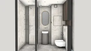 现代简约卫浴空间SU模型 SU模型下载