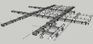 暖通空调风机盘管SU模型 SU模型下载