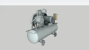 移动式空气压缩机SU模型 SU模型下载
