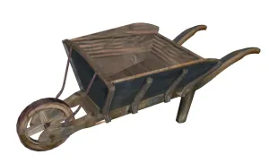 中式复古独轮车SU模型 SU模型下载