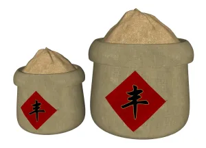 中式丰收粮袋SU模型 - SU模型免费下载_sketchup模型