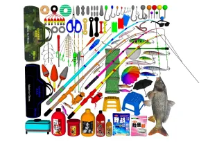 鱼钩鱼竿钓鱼渔具组合SU模型 SU模型下载