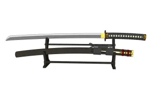 日式武士刀带刀架摆件SU模型 SU模型下载