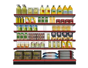 SU 粮油货架陈列SU模型 SU模型免费下载