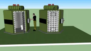 SU 军用移动卫生间SU模型 SU模型免费下载