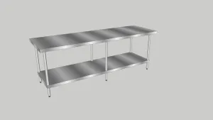 SU 不锈钢长桌子SU模型 SU模型免费下载