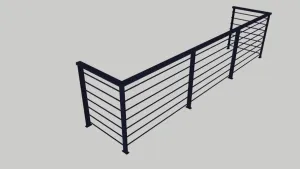 现代阳台栏杆SU模型 SU模型免费下载 - 草图大师现代阳台栏杆SU模型模型