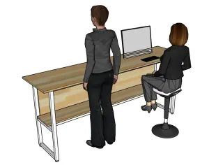 办公长桌人物组合SU模型 SU模型免费下载 - 草图大师办公长桌人物组合SU模型模型