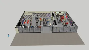 现代体育商店SU模型 SU模型下载