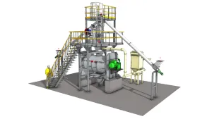 工业粉碎混合生产线SU模型 - SU模型免费下载_sketchup模型