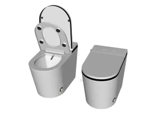 无水箱智能坐便器SU模型