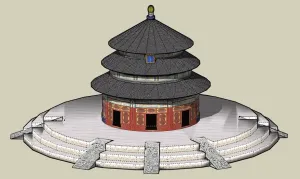天坛祈年殿古建SU模型 - SU模型免费下载_sketchup模型