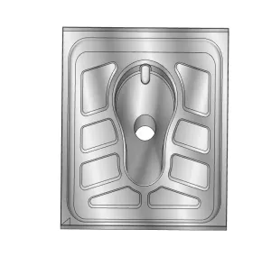 不锈钢蹲便器SU模型 SU模型下载