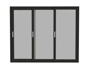 阳台门玻璃窗su模型 SU模型下载