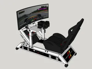 赛车模拟驾驶游戏机SU模型