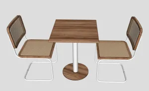 快餐店桌椅su模型 SU模型下载