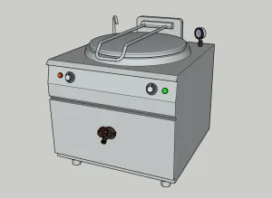 餐厅后厨电饭锅SU模型