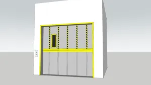工业货运电梯门SU模型 SU模型下载