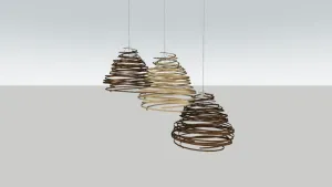 螺旋藤编吊灯SU模型