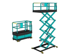 剪叉式升降机平台SU模型