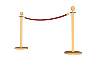 酒店礼宾杆隔离柱SU模型