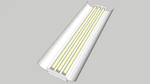 荧光灯灯管SU模型 SU模型下载