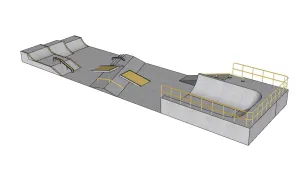 极限运动滑板场SU模型 SU模型下载