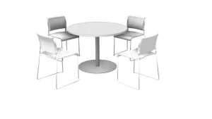 圆形四人洽谈桌椅SU模型