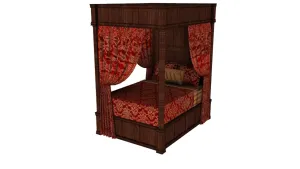 哥特式四柱床蓬SU模型