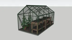小型温室花房阳光房SU模型