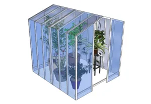 长方形温室花房SU模型