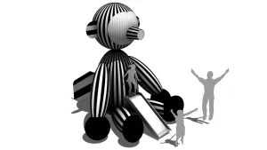 卡通玩偶滑梯儿童设施SU模型