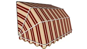 法式弧形条纹遮阳篷SU模型