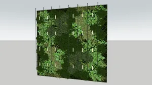 垂直绿化植物墙SU模型