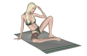 比基尼女性人物SU模型 - SU模型免费下载_sketchup模型