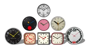 创意挂钟组合SU模型 SU模型下载