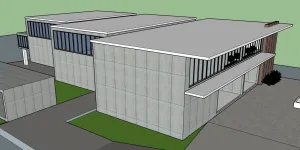 清水混凝土博物馆SU模型 SU模型下载