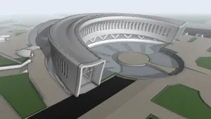 弧形现代艺术博物馆SU模型 SU模型免费下载 - 草图大师弧形现代艺术博物馆SU模型模型