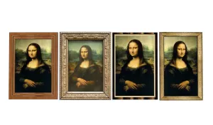 蒙娜丽莎多框装饰画SU模型 SU模型下载