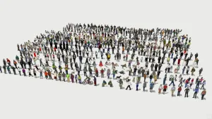 多姿态2D人物集合SU模型 - SU模型免费下载_sketchup模型