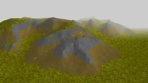 山地金矿地貌SU模型 SU模型下载