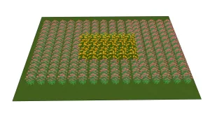 景观花海SU模型 SU模型下载