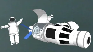 航天舱宇航员组合SU模型 SU模型下载