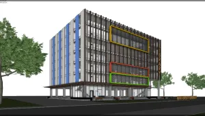 现代高校图书馆SU模型 SU模型免费下载 - 草图大师现代高校图书馆SU模型模型
