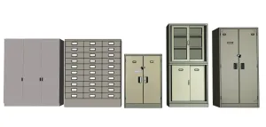 办公文件金属柜子SU模型 SU模型下载