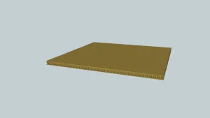 瓦楞纸板结构SU模型 SU模型下载