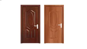 现代实木房间门SU模型 SU模型下载