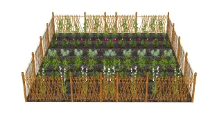 乡村菜园篱笆菜地SU模型 SU模型下载