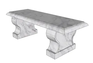 中式大理石石凳子SU模型 SU模型下载